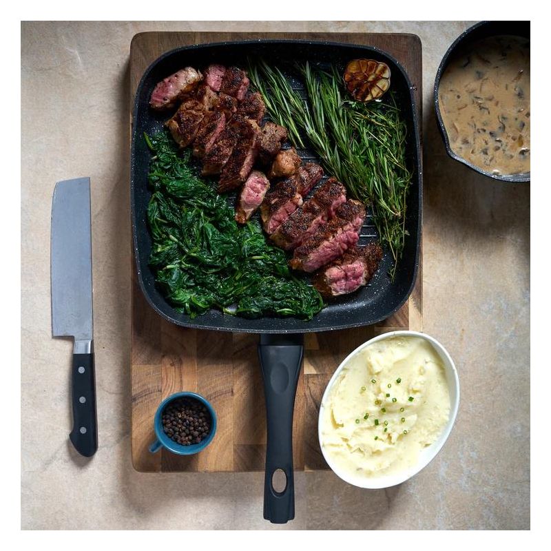 Poêle grill 24 cm Noir Royalty Line RLFGN24 Royalty Line - Mathon - 3