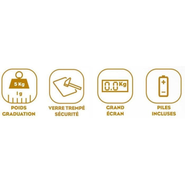 Balance De Cuisine Electronique De Precision  - Slim - Orange Little Balance - Mathon - 2