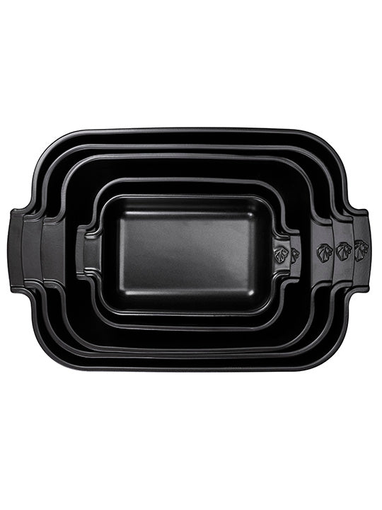 Appolia Plat four céramique individuel rectangle noir satin 22 cm Peugeot - Mathon - 3