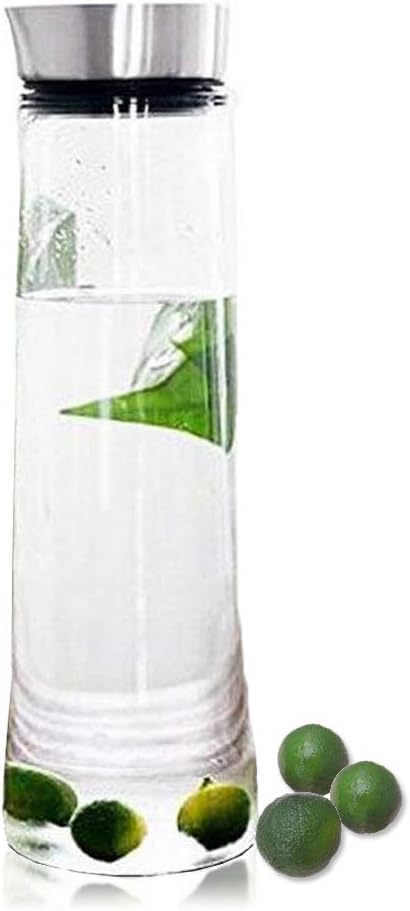 Carafe en verre 1L/1,5L avec couvercle inox filtrant Vendos85 - Mathon