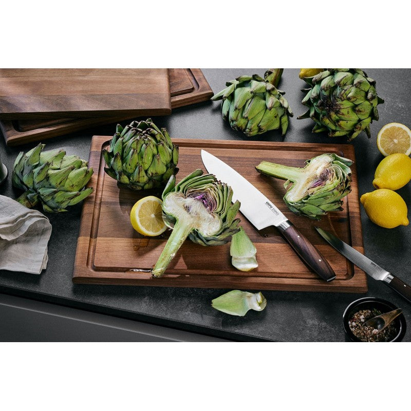 Couteau de cuisine Enno 20 cm en acier et bois de noyer Gefu - Mathon - 2