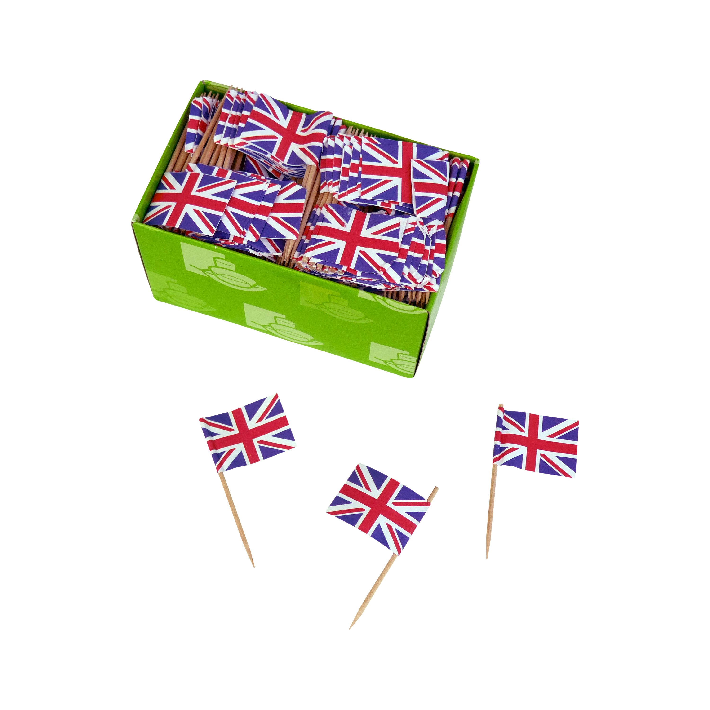 500Pcs - Pique à steack avec drapeau anglais 65 FirstPack - Mathon - 1