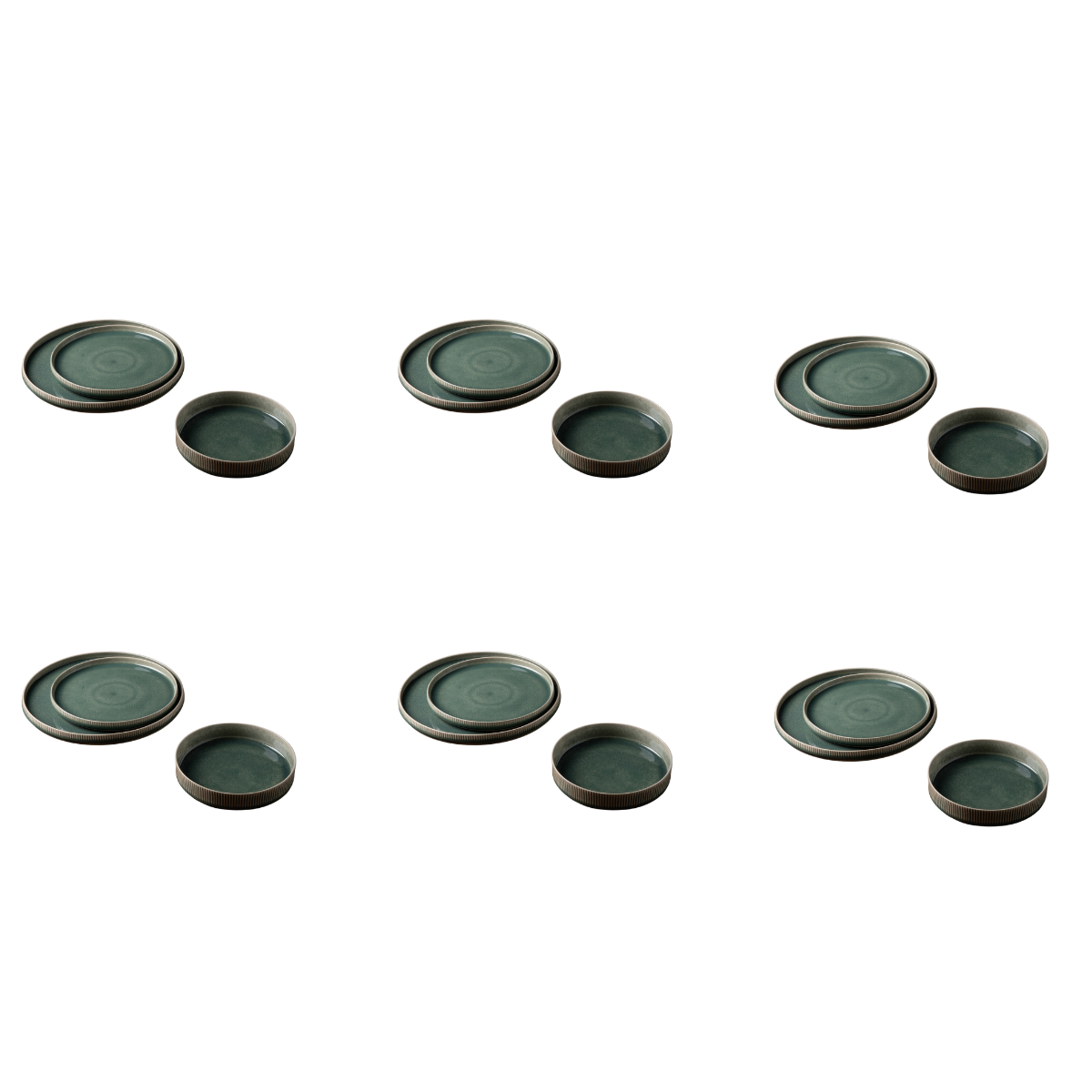 Service 18 pièces vert - "Jade" Laguiole Cuisson - Mathon - 2