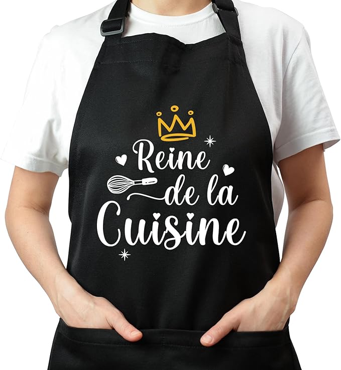 Tablier femme coton ajustable – Reine de la cuisine Vendos85 - Mathon