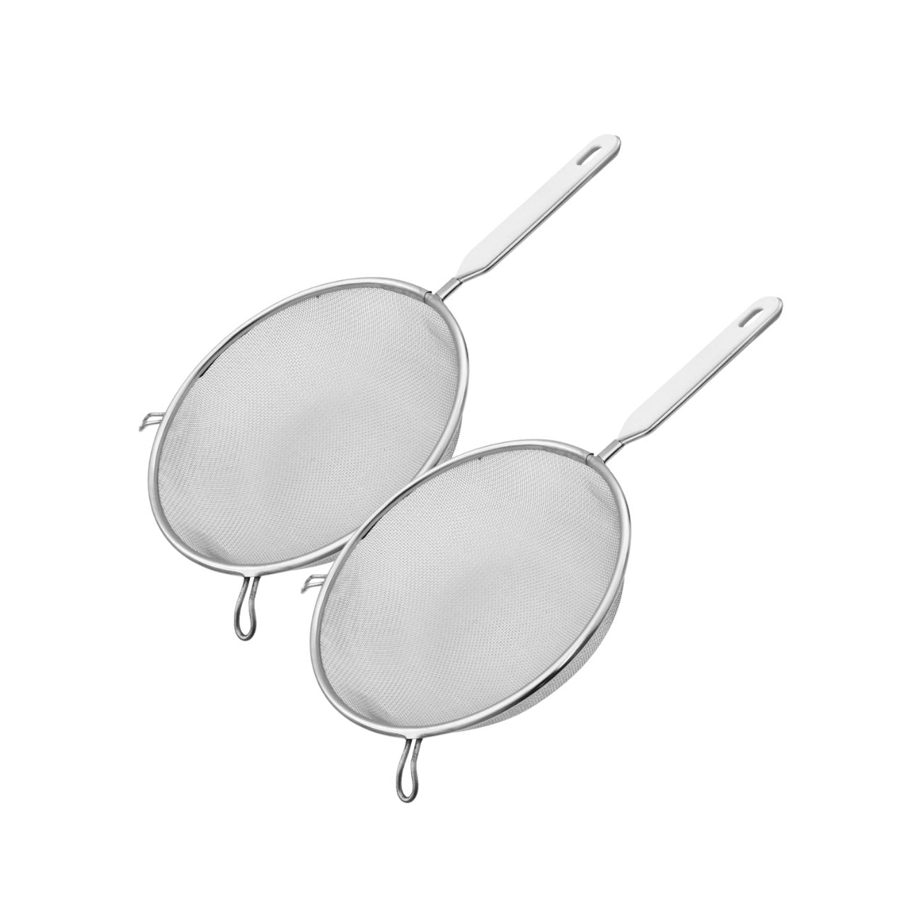 Ensemble de 2 Passoires tamis avec manche en inox diamètre 20 cm  Basic Fackelmann - Mathon - 1
