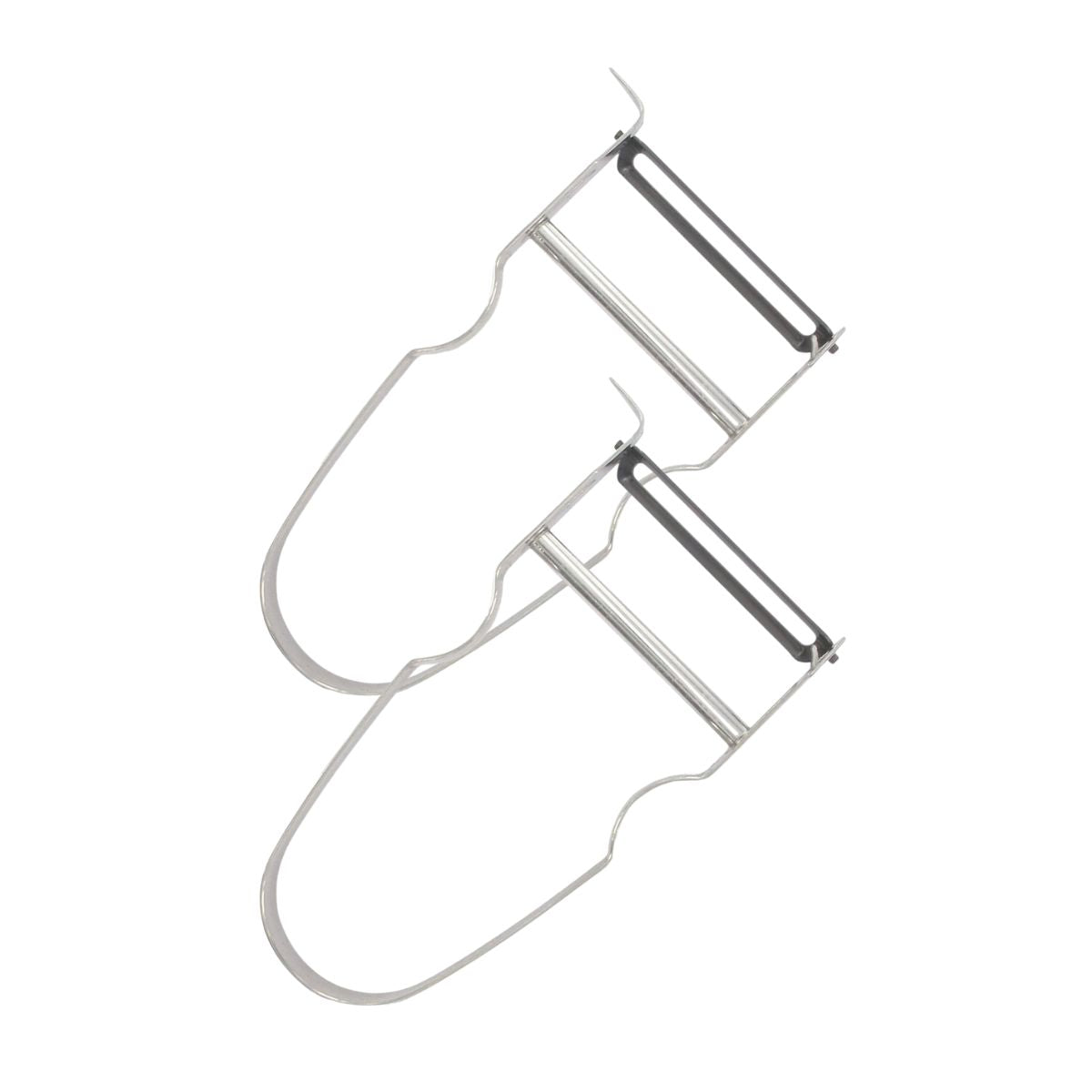 Lot de 2 rasoirs à légumes 11 cm Castor en inox Fackelmann - Mathon - 1