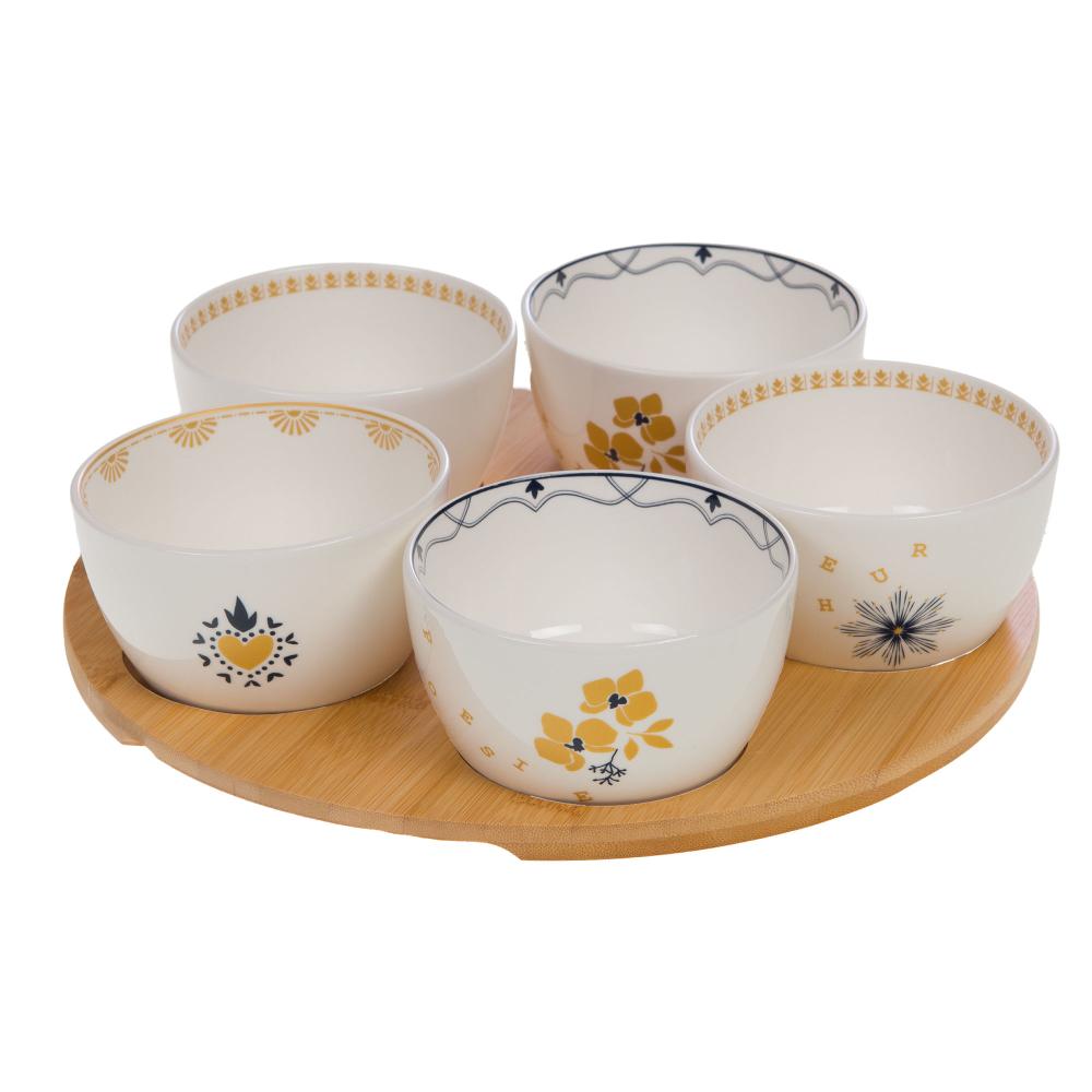 Coffret 5 bols Poésie Amadeus - Mathon - 1