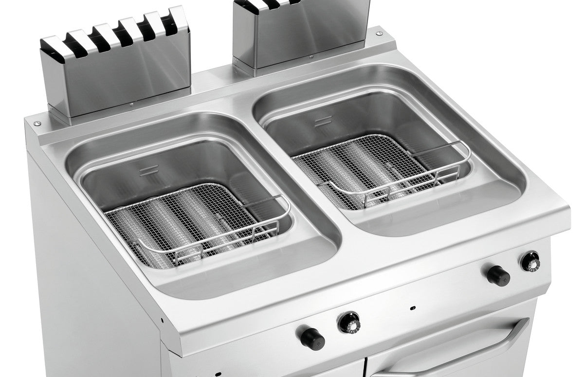 Friteuse à gaz - 700 mm - 2 x 23 Litres - 30 kW - Bartscher - Mathon - 2