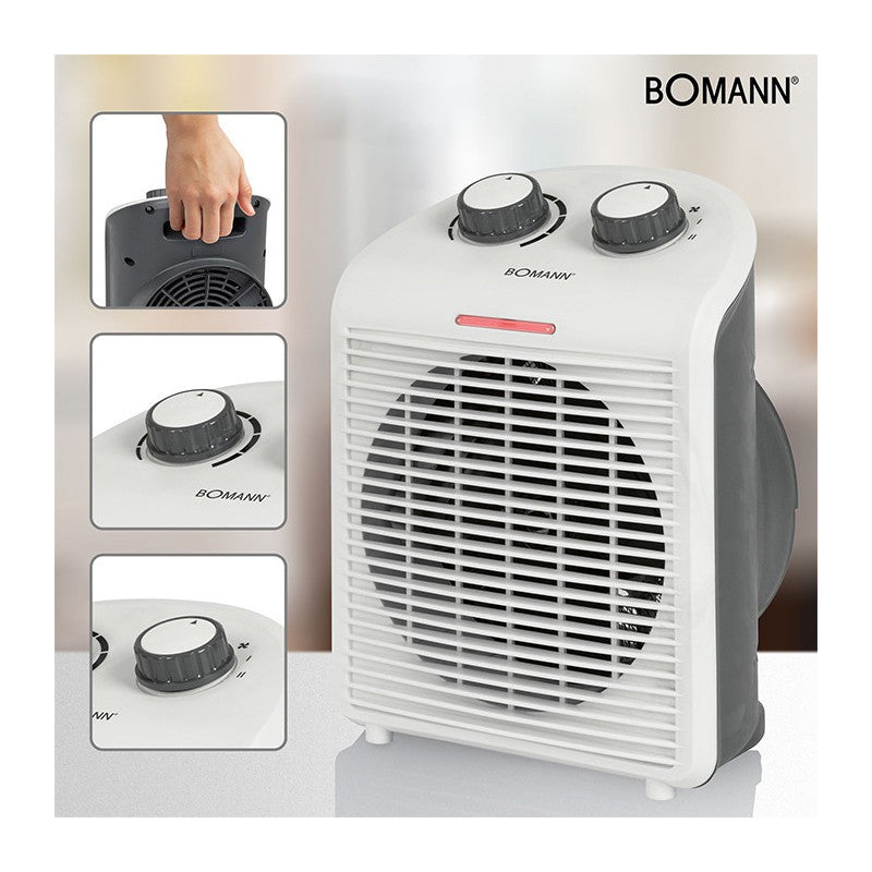 Chauffage soufflant 2000W Bomann HL 6040 CB Blanc Bomann - Mathon - 4