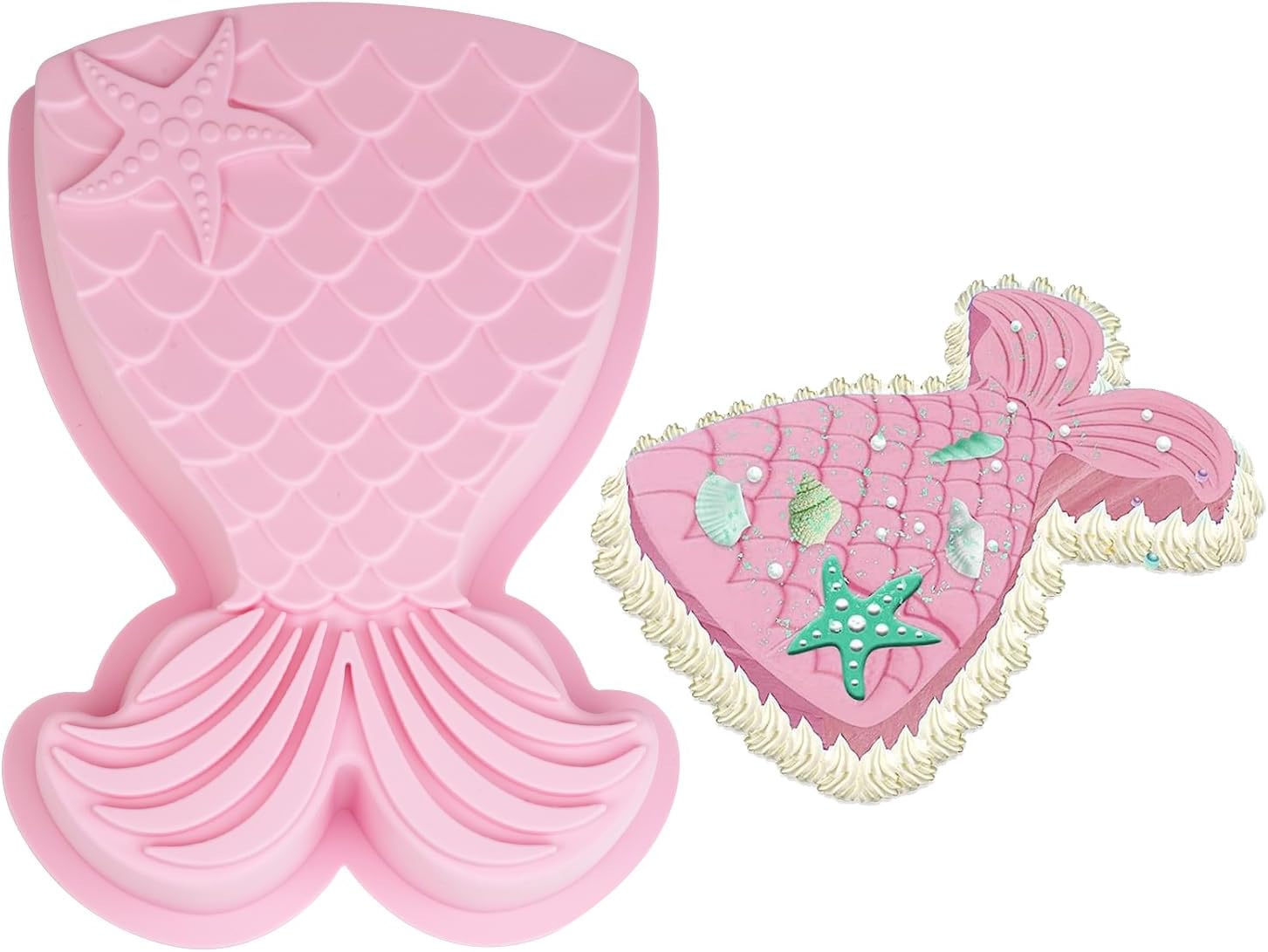 Moule a Gateau en Forme de Sirène Queue Vendos85 - Mathon