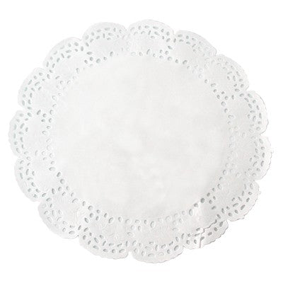 250Pcs - Dentelle papier blanc ronde FirstPack - Mathon - 1