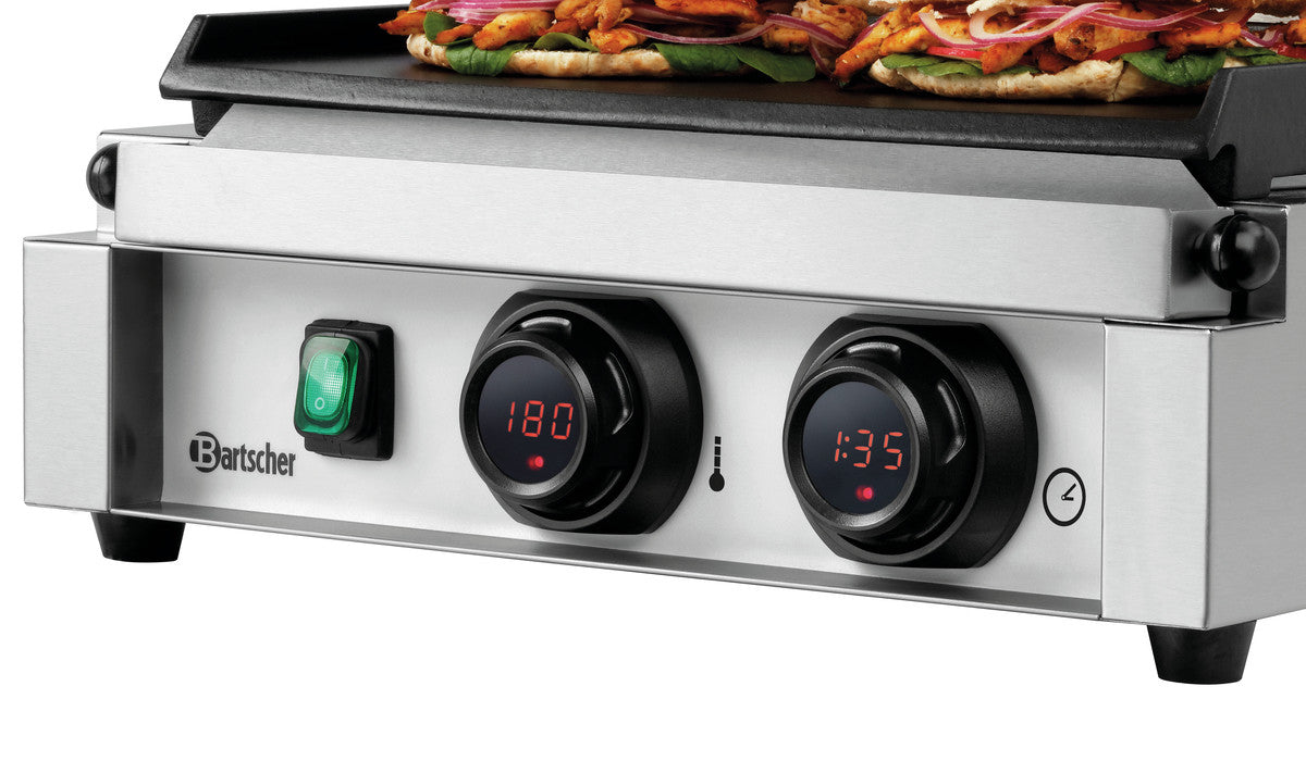 Grill professionnel à panini Électronique - 340 x 220 mm - Bartscher - Mathon - 1