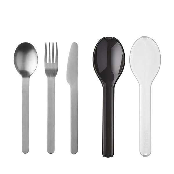 Set de 3 couverts Ellipse noir Mepal - Mathon - 2