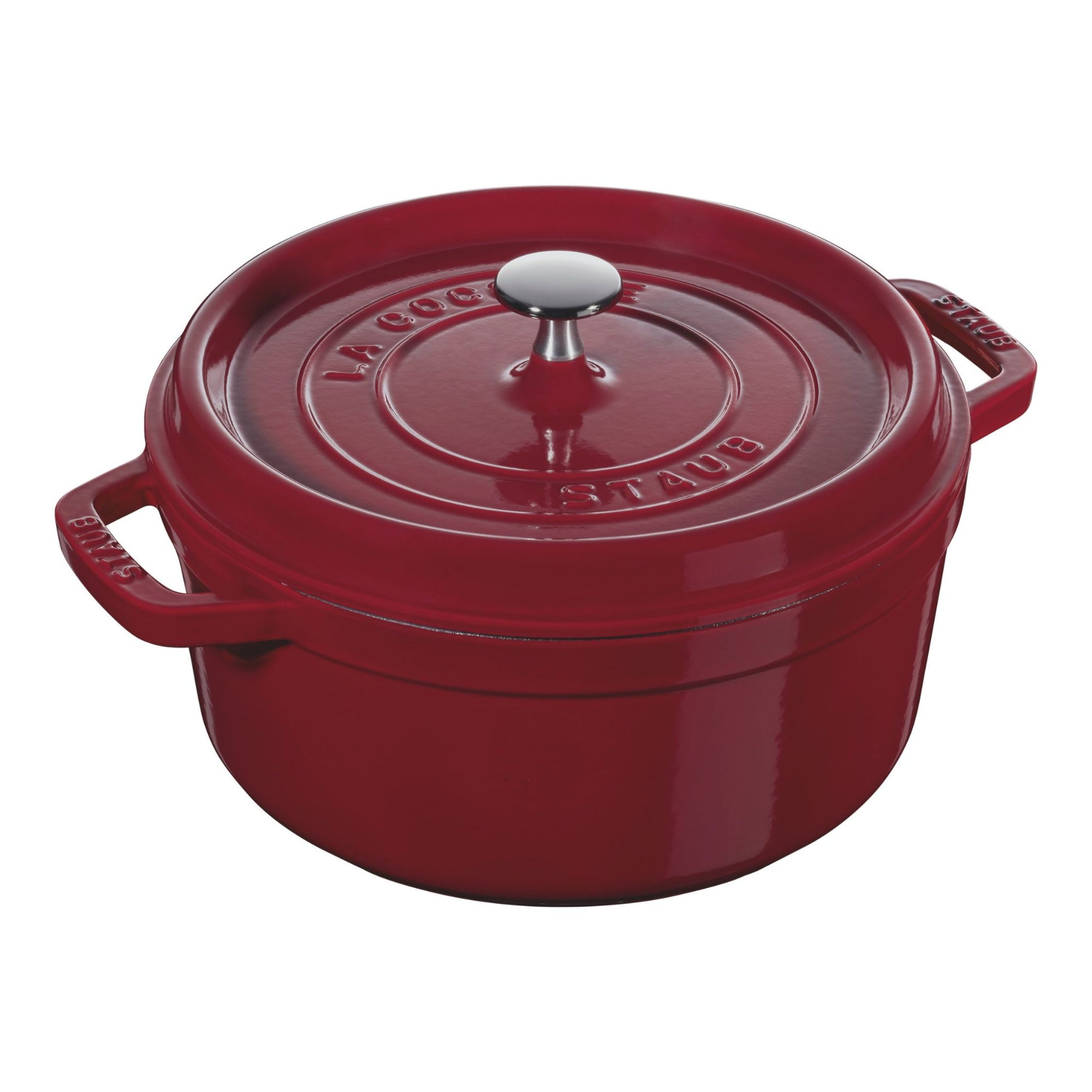 Cocotte 26 cm, Rond(e), Bordeaux, Fonte Staub - Mathon