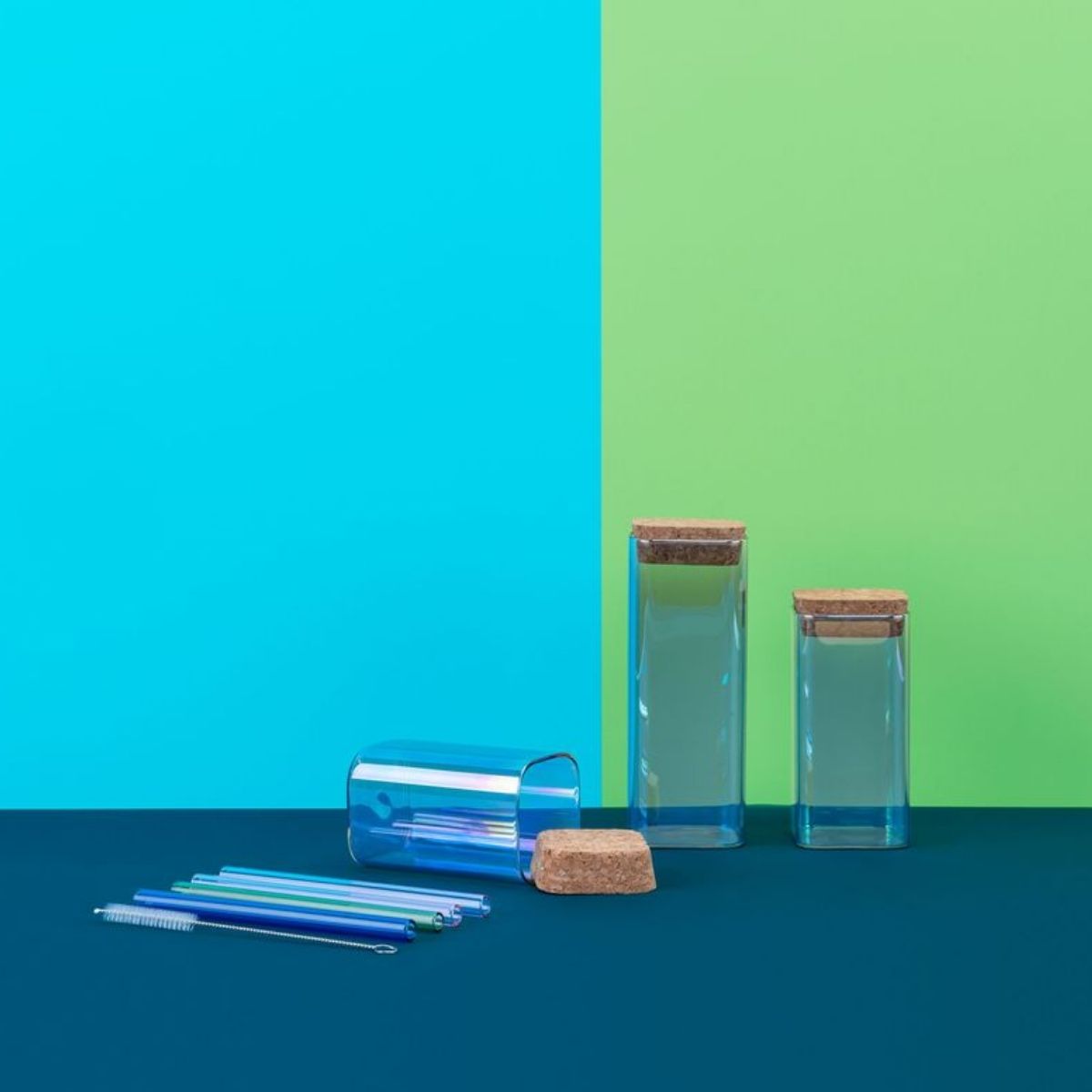 Boîte de conservation en verre 450 ml Tasty Green Tasty - Mathon - 2