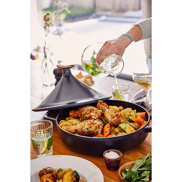 Tajine en fonte émaillée 26 cm Nori 3 L noir Beka - Mathon - 2