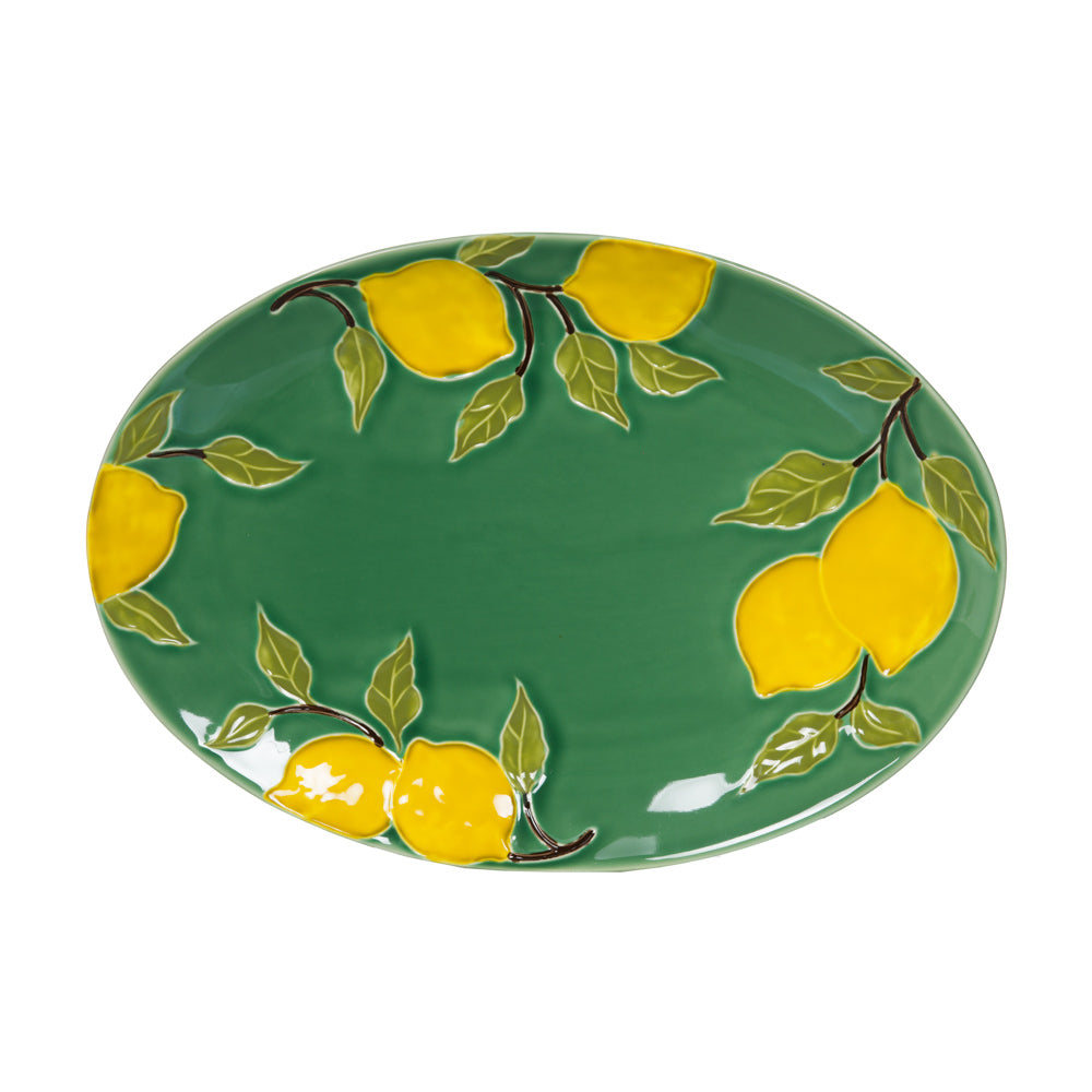 Plat ovale Lemon 39x28 cm Table passion - Mathon - 1