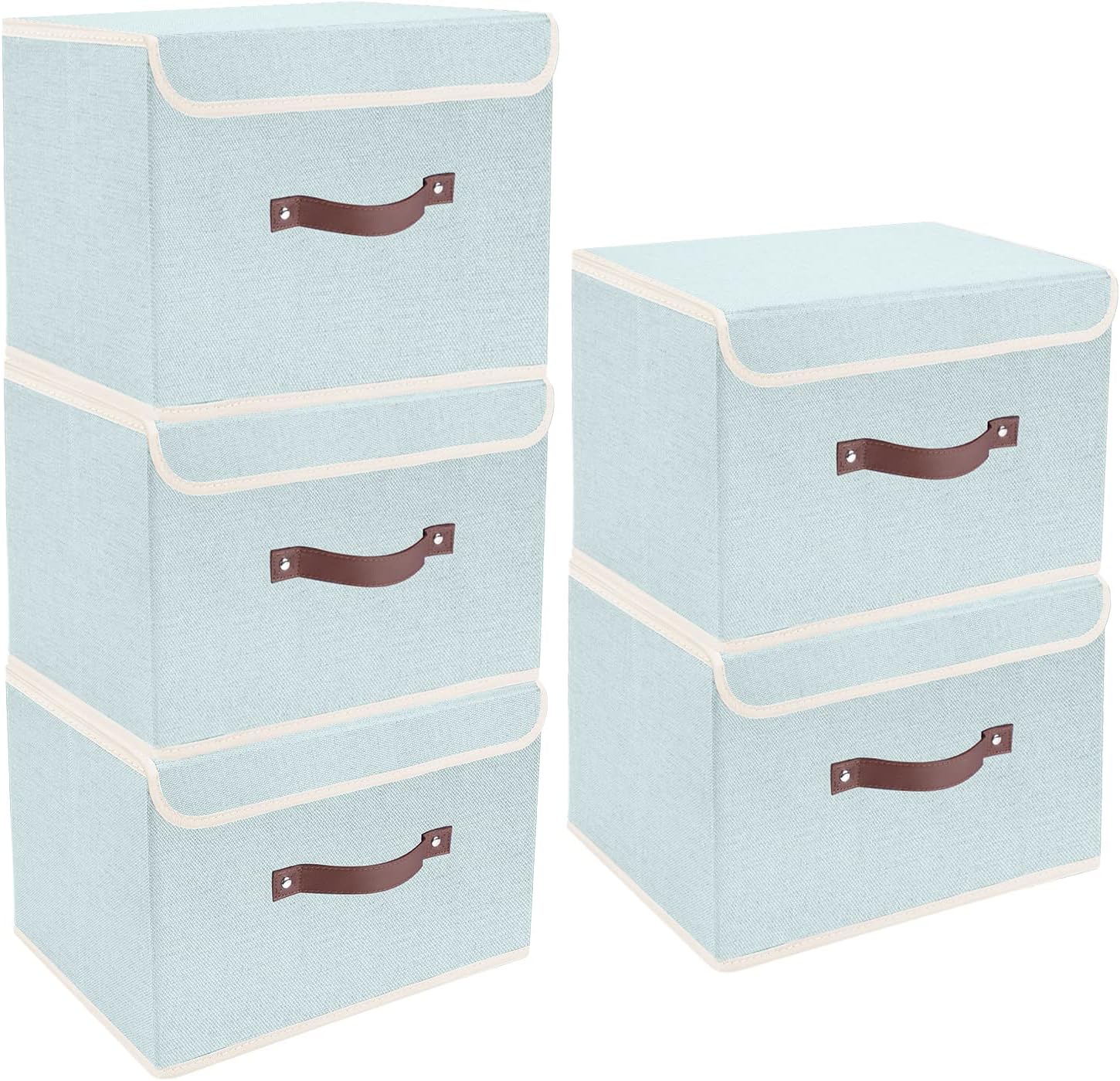 Set de 5 boîtes de rangement pliables Aqua Spring Vendos85 - Mathon