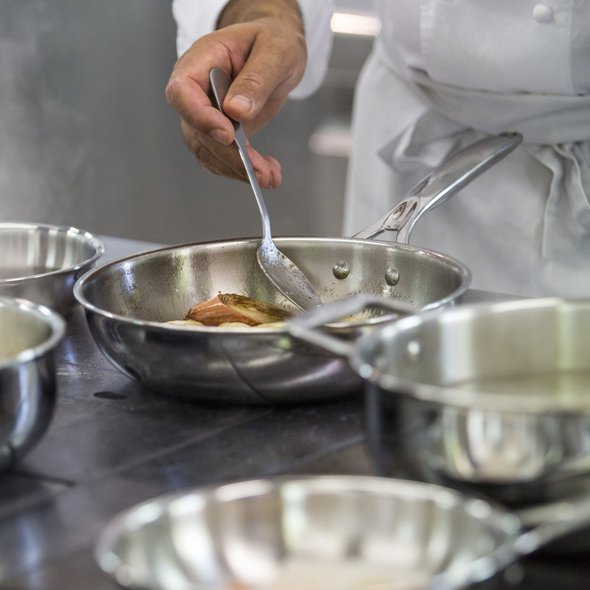 Poêle sautoir en inox 18cm Cristel - Mathon - 4
