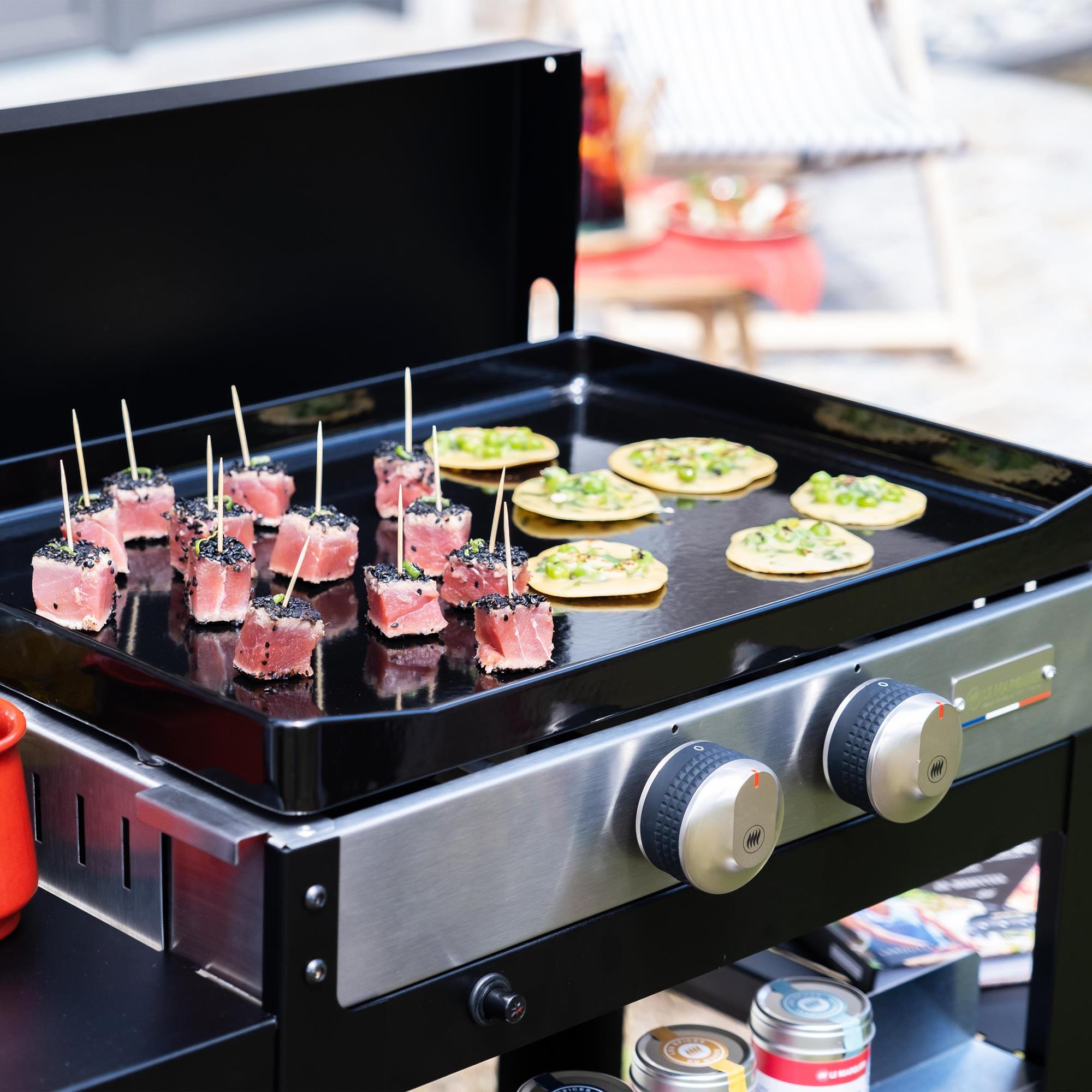 La Plancha Francaise Gaz 250 Duo Edition (Chariot Et Couvercle Inclus) Le Marquier - Mathon - 4