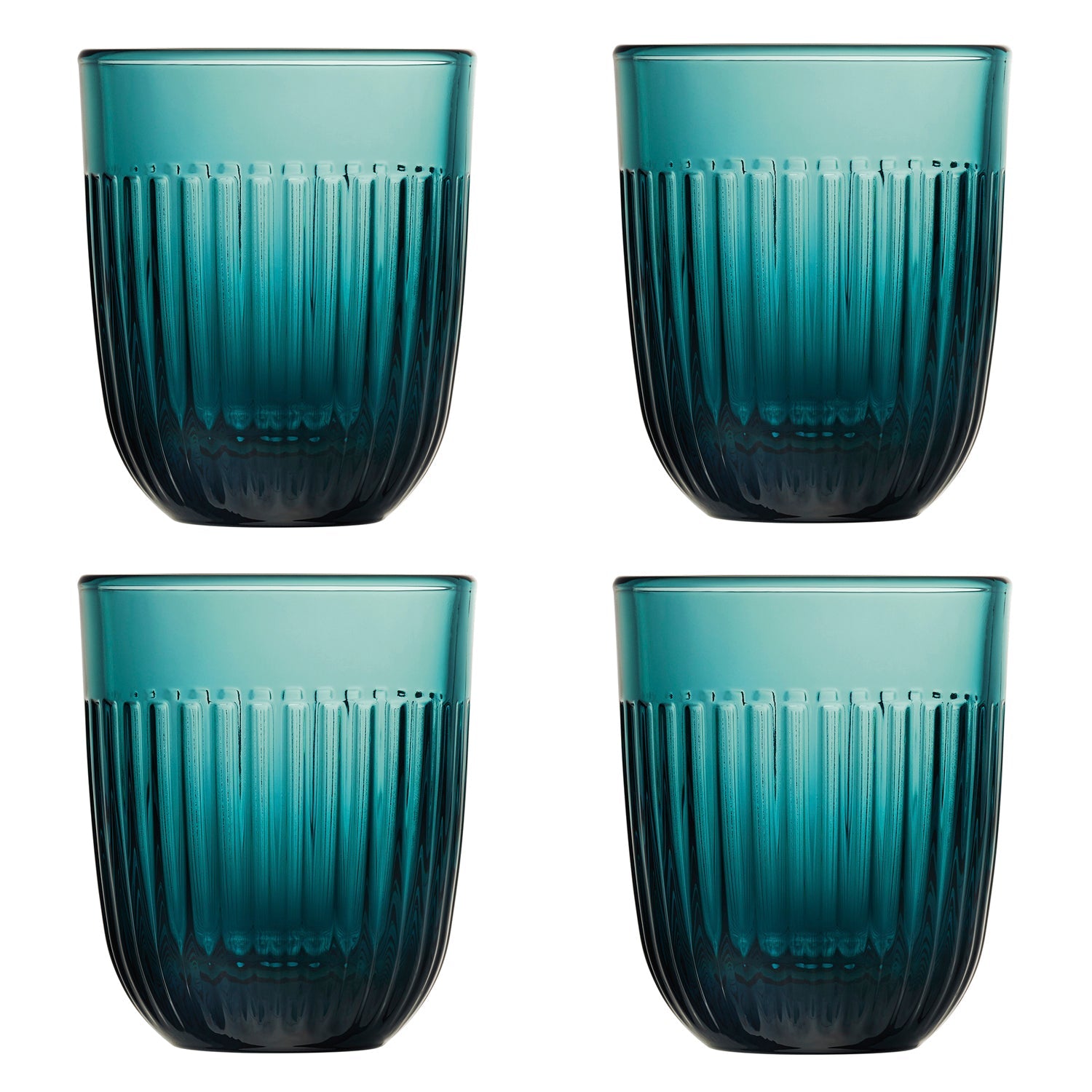 Coffret de 4 verres à eau bleu nuit, OUESSANT La Rochère - Mathon