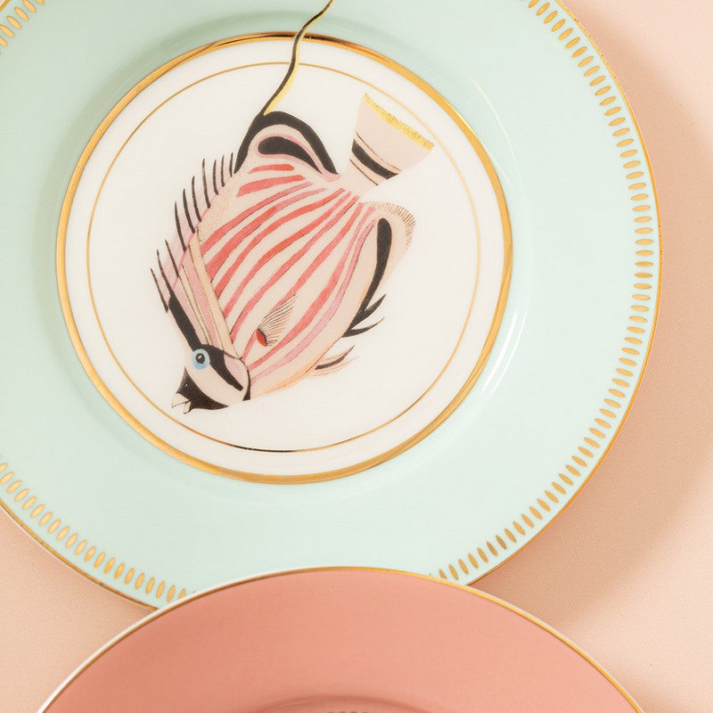 Under the sea - Coffret 4 assiettes 20cm - Animaux marins Yvonne Ellen - Mathon - 2