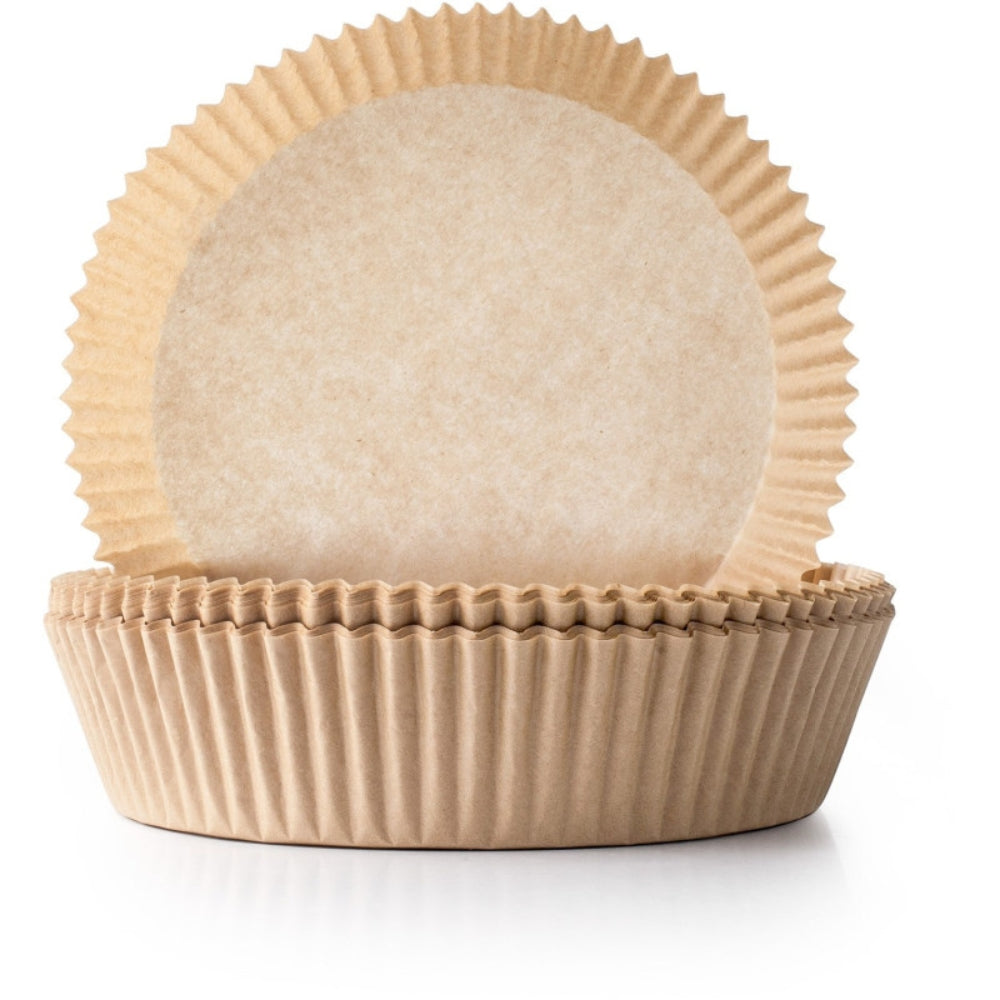 Lot 50 Feuilles Papier Cuisson Rondes pour Air Fryer Diamètre 20 cm Antiadhésives Résistantes Jetables et Prêtes à l’Emploi Excellent Houseware - Mathon - 1