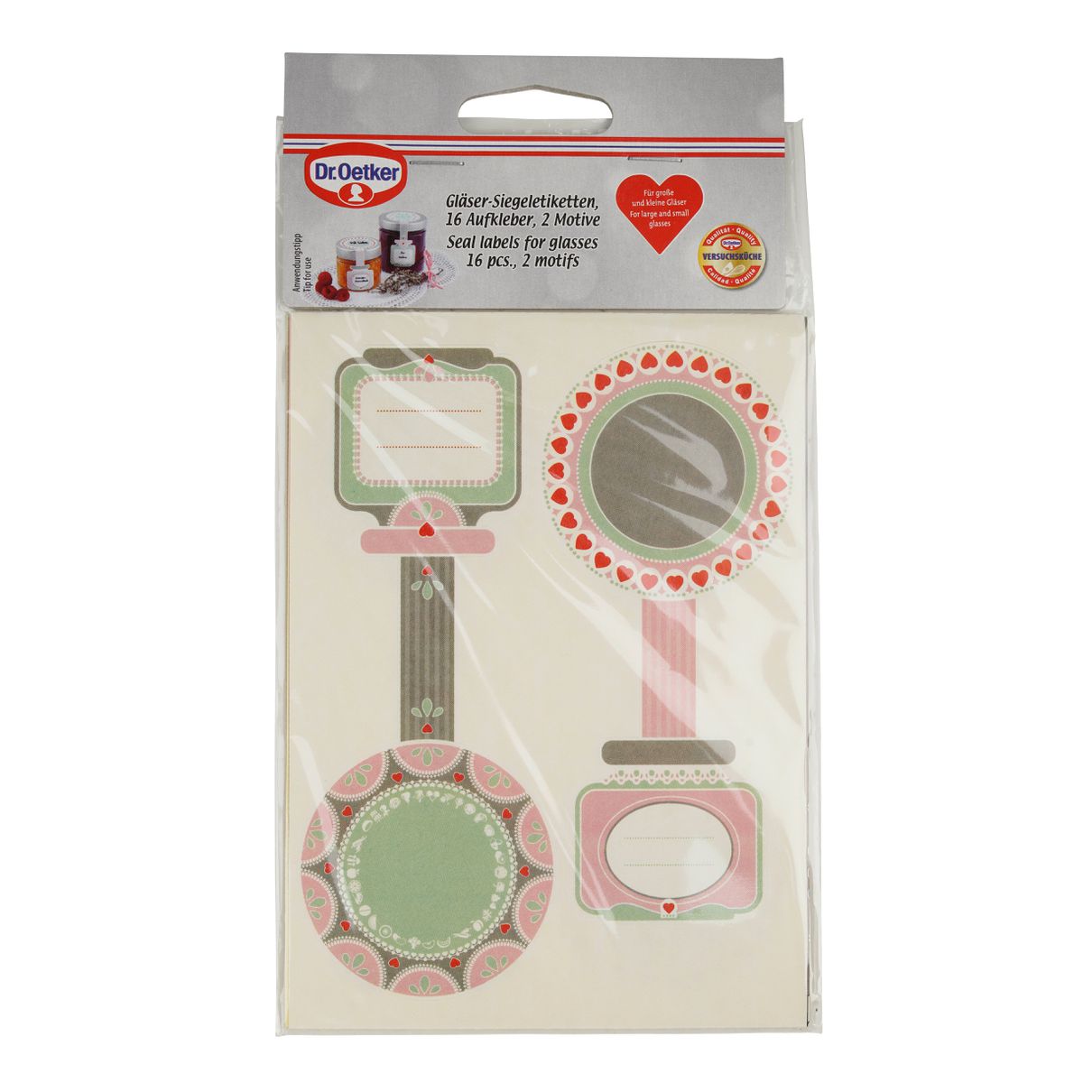 Lot de 16 étiquettes pot de confiture Dr Oetker Confiture Dr. Oetker - Mathon - 5