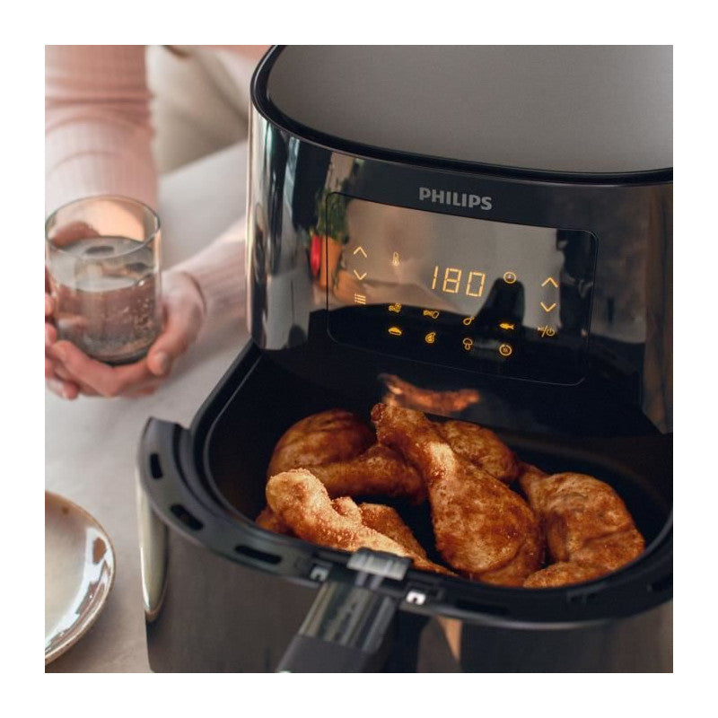 Friteuse Sans Huile   Airfryer Xl Série 3000 Hd9270/70, 1,2 Kg, Technologie Rapid Air, 7 Préréglages, Noir Philips - Mathon - 5