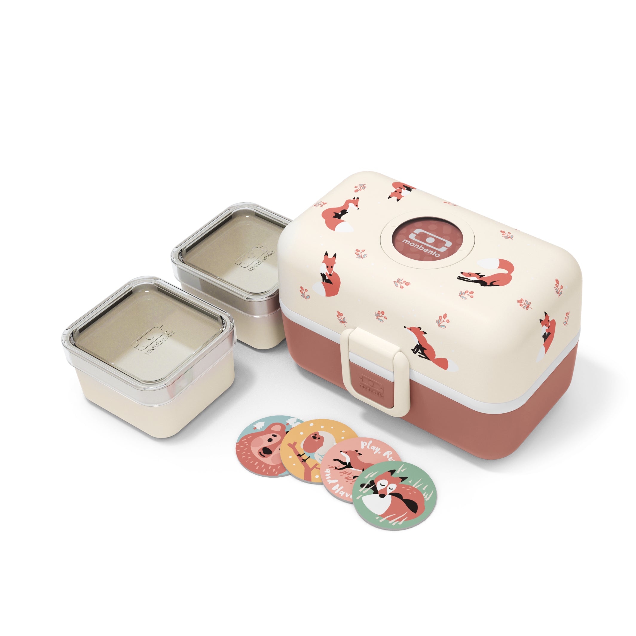 Lunch box à compartiments pour enfant Tresor 800ml Cannelle Renard Monbento - Mathon - 4