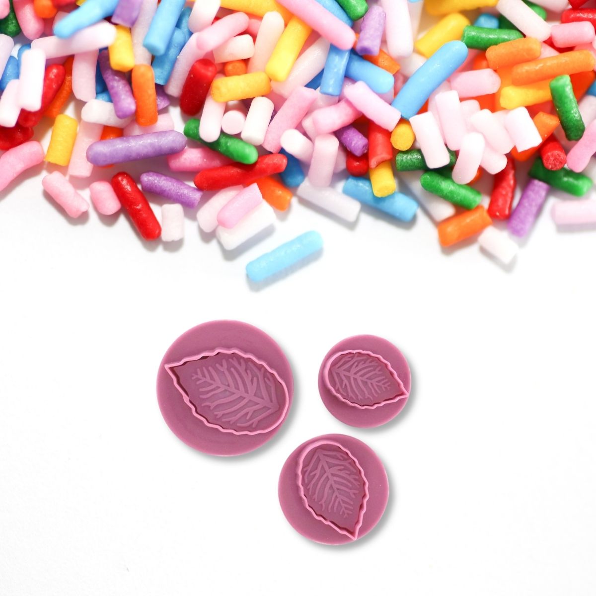 Lot de 3 emporte-pièces poussoir motif feuille Zenker Sweet Sensation Zenker - Mathon - 2