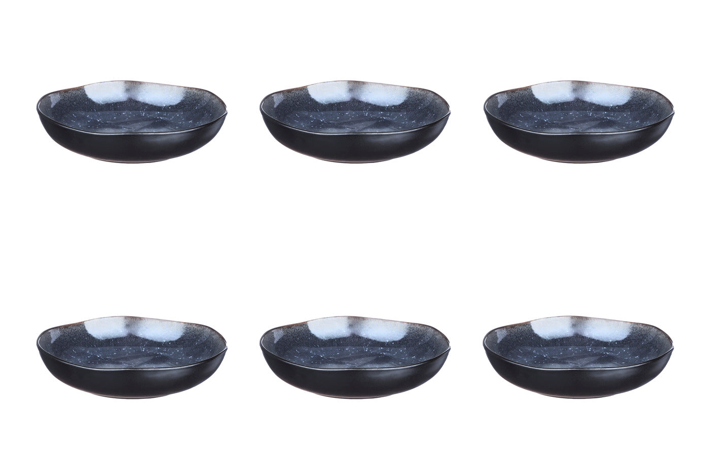 Assiette creuse IRIS Ø22,5cm - 6 pièces - Bleu nuit Björn - Mathon - 1