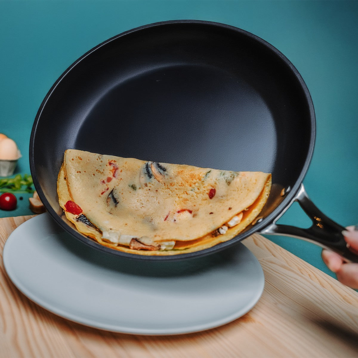 Poêle en aluminium, revêtement céramique Ceraliss+ - Noir 28cm Cristel - Mathon - 3