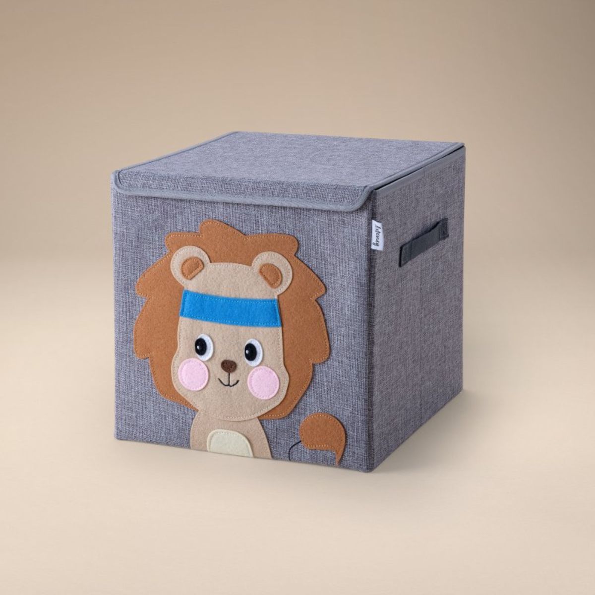 Boîte de rangement en tissu pour enfant "lion" avec couvercle, compatible Ikea Kallax Lifeney Fackelmann - Mathon - 8