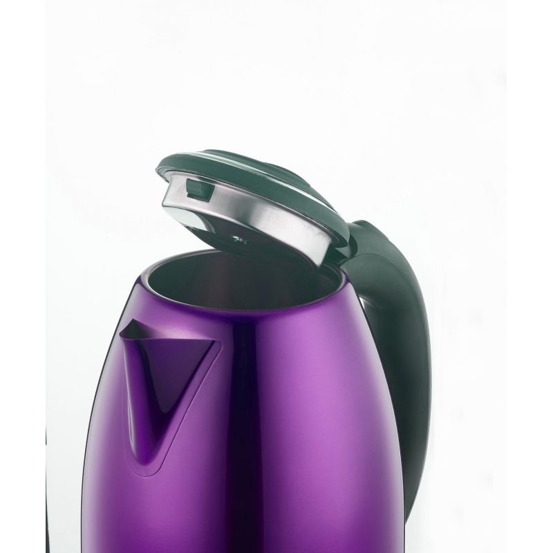 Bouilloire électrique 1.8L inox sans fil Violet Herzberg  HG5011-PUR Herzberg - Mathon - 5