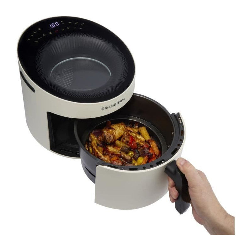Friteuse Sans Huile   - Satisfry Air Panoramic 27420-56 - Capacité 5l - 10 Programmes De Cuisson - 1500w - Cream Russell Hobbs - Mathon - 2