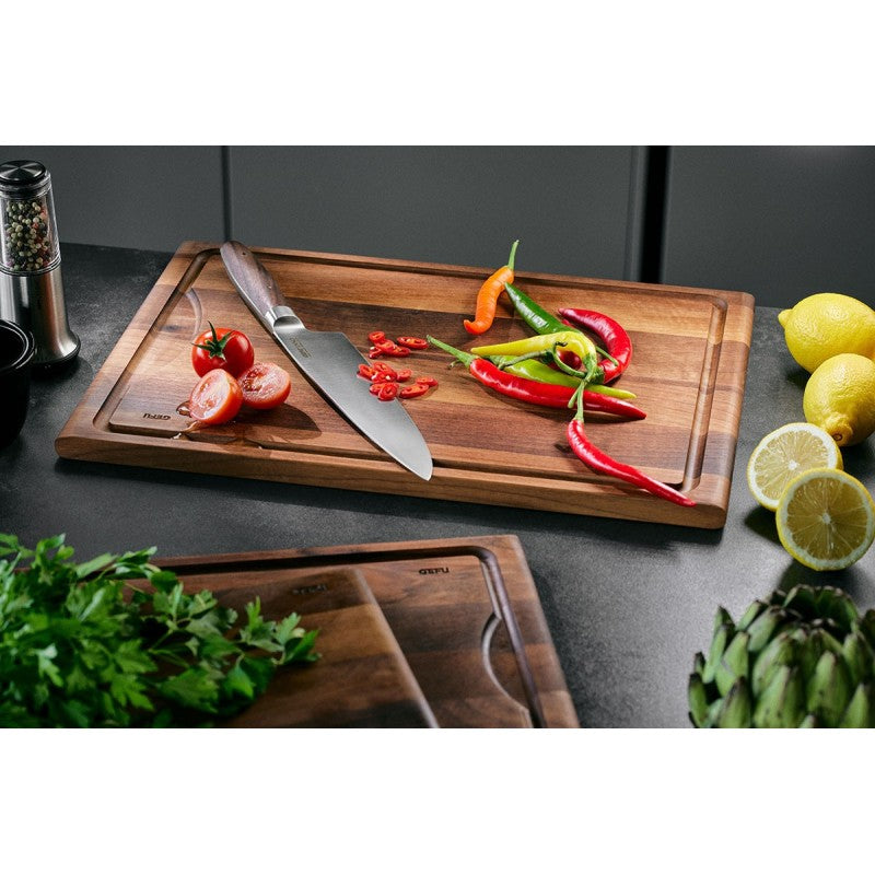 Couteau de cuisine Enno 20 cm en acier et bois de noyer Gefu - Mathon - 5