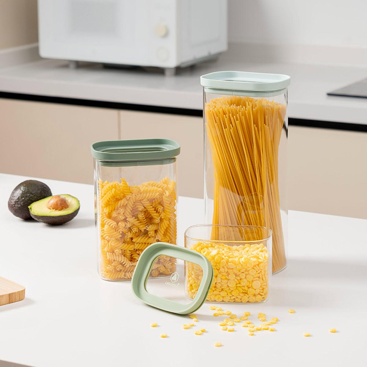 Lot de 3 bocaux en verre 600/1300/2000ml Laguiole Cuisson - Mathon - 4