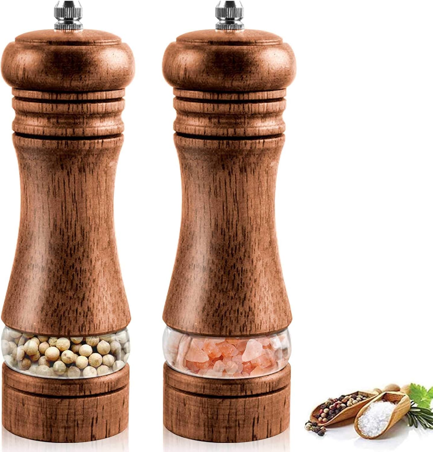 Lot de 2 Moulin Sel Poivre Bois Vendos85 - Mathon