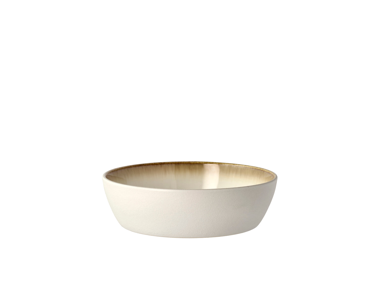 Bol à soupe Gastro en Grès Blanc/Vert Bitz - Mathon - 1