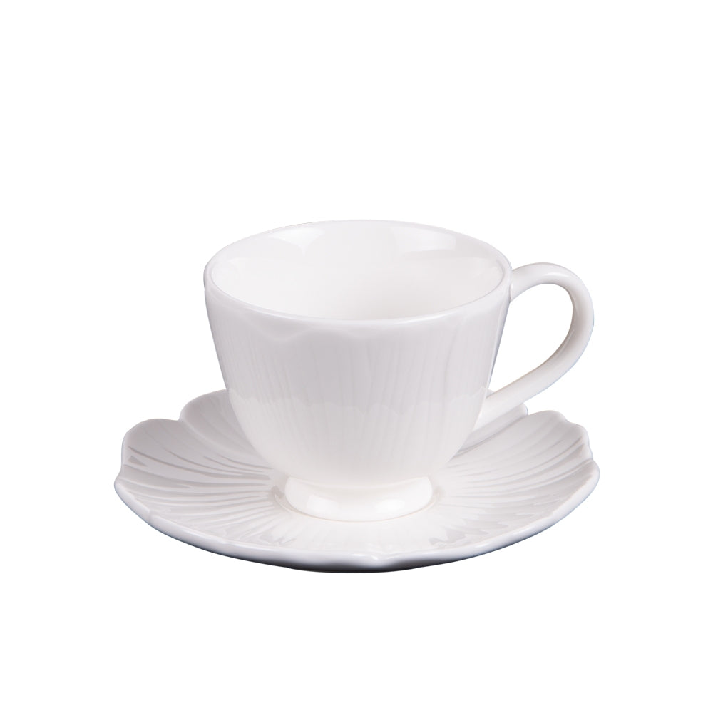 Tasse à café avec sous tasse Ginkgo 10 cl (lot de 6) Table passion - Mathon - 1