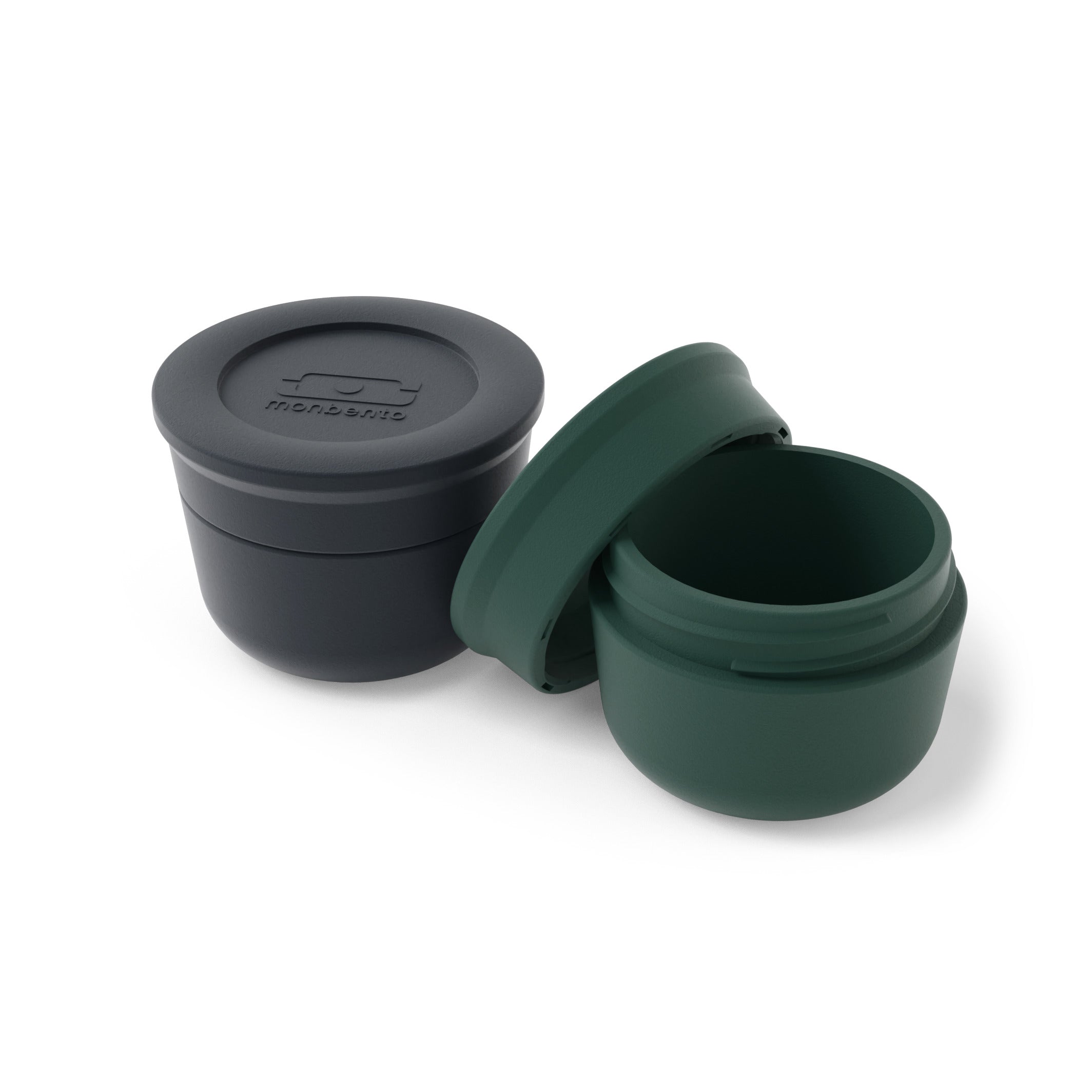 Set repas complet lunch box 2 étages 1,7L gris/vert + accessoires Monbento - Mathon - 4