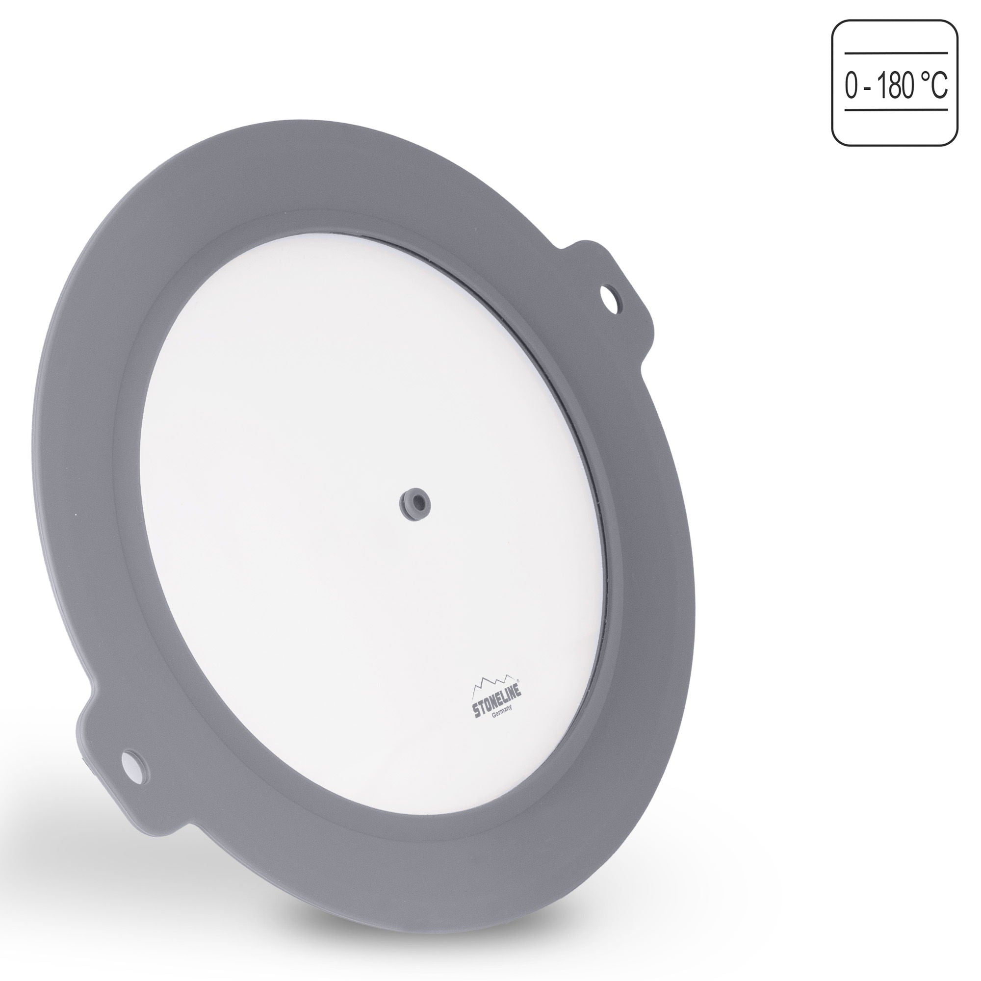 Couvercle universel en verre, avec bord en silicone pour un diamètre de 22/24/26/28 cm Stoneline - Mathon - 2