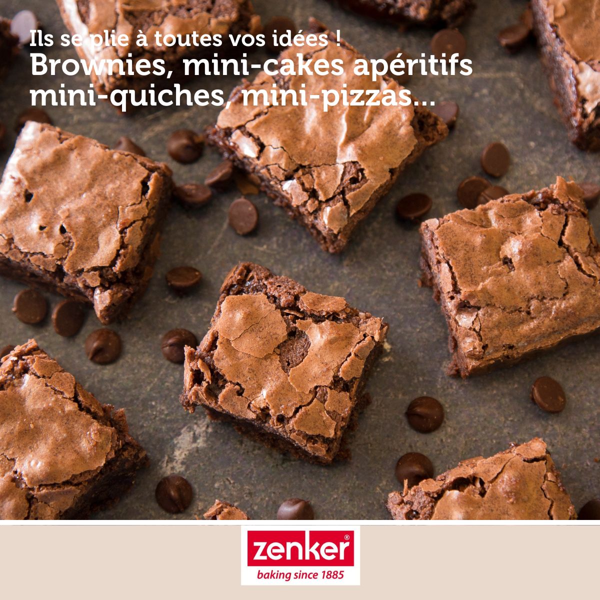 Moule à gâteaux 12 carrés en silicone fibre de verre Zenker Zenker - Mathon - 5