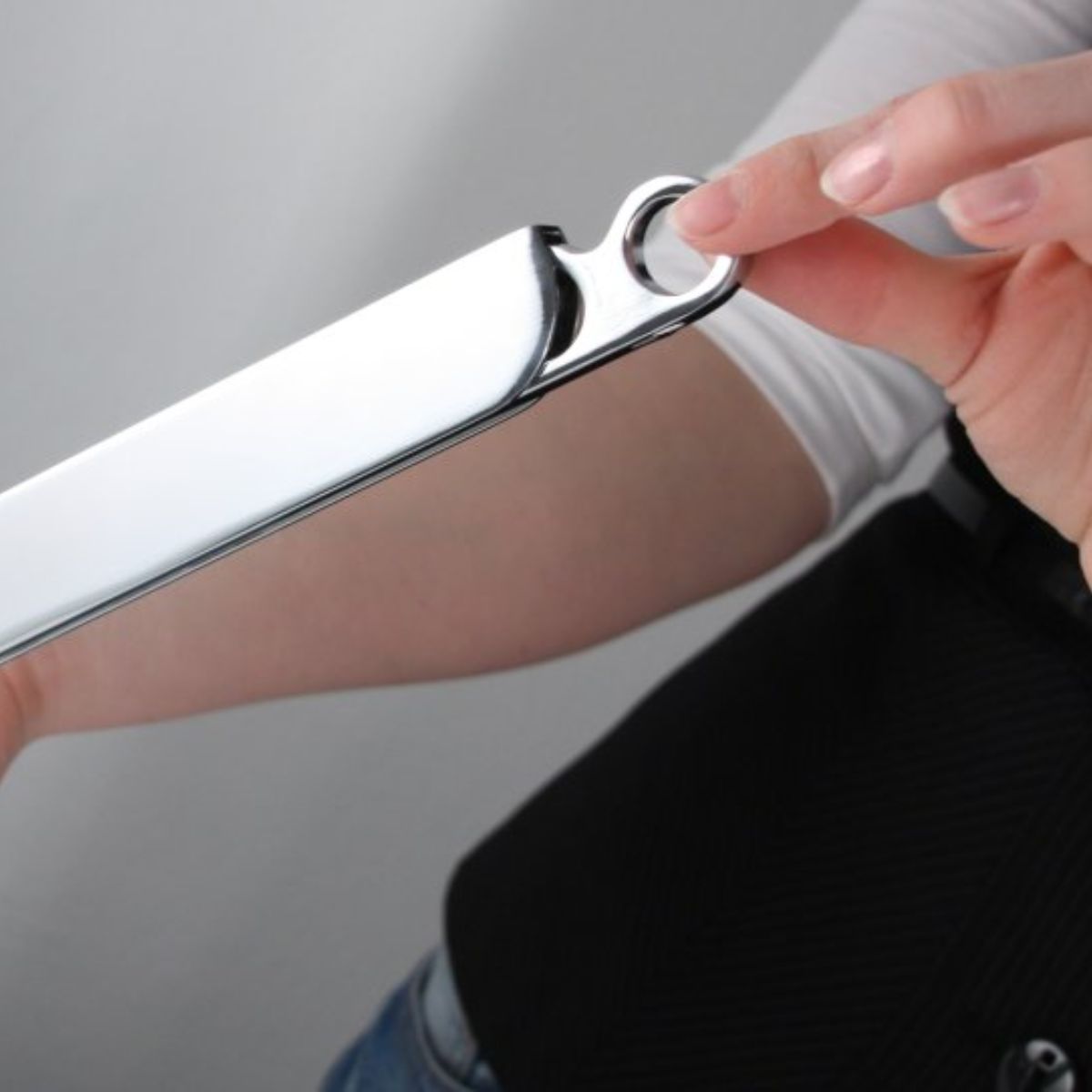 Crochet pliant gris  Tecno Fackelmann - Mathon - 4