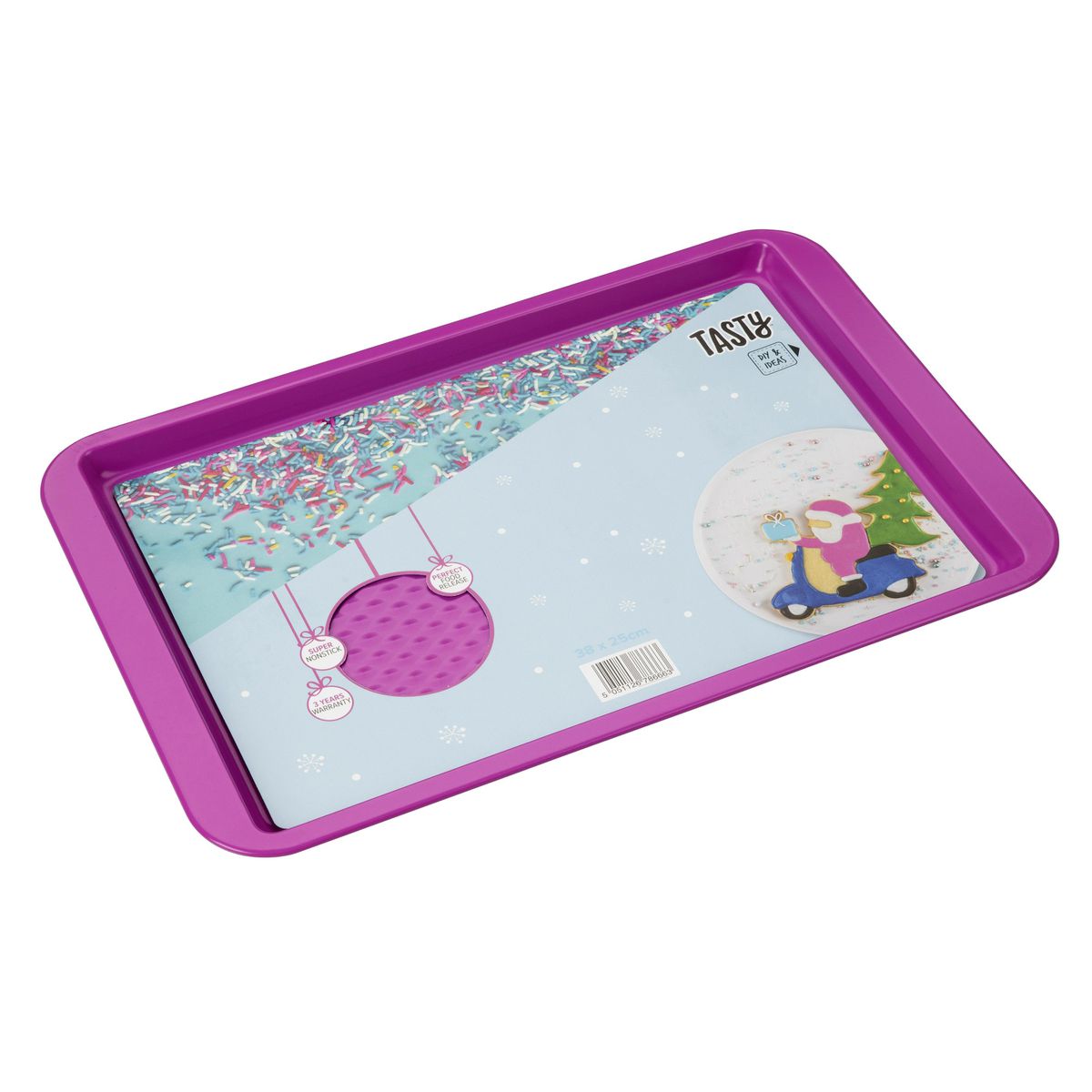 Plaque de four rectangulaire fuchsia 38 x 25 cm Tasty Pâtisserie Tasty - Mathon - 7