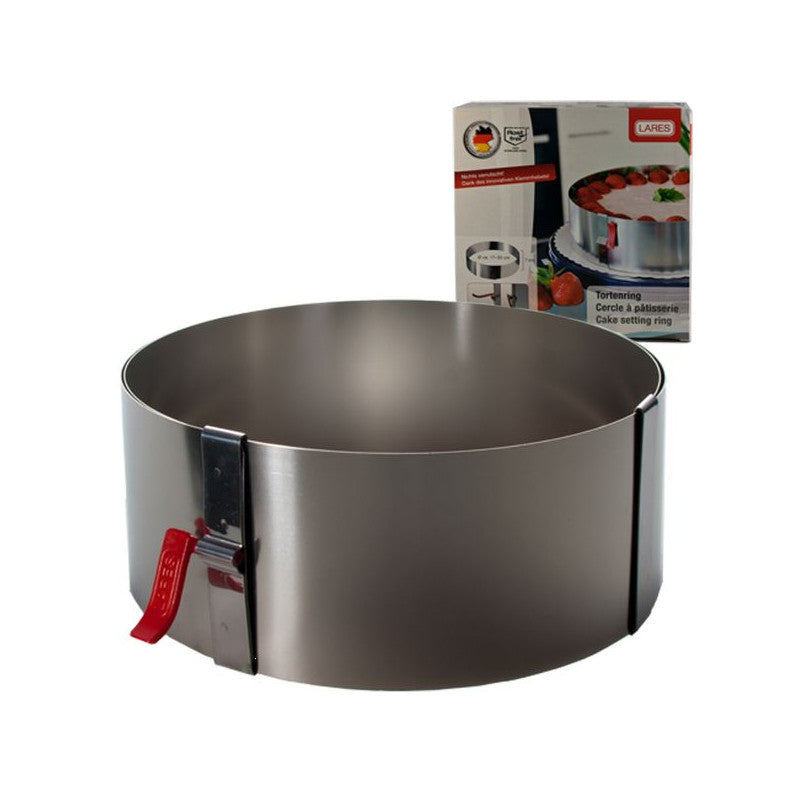 Cercle A Tarte Inox 18-30 Cm X7cm Lares - 6008 Lares - Mathon - 2