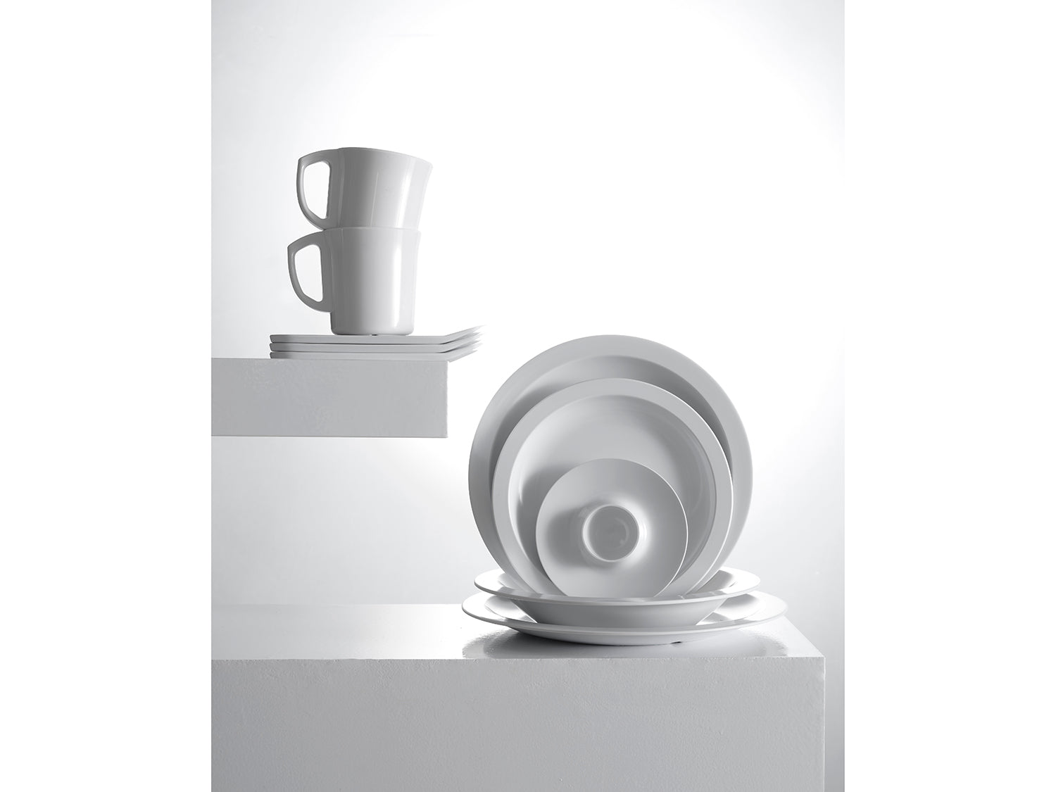 Assiette plate HAMLET en plastique Blanc Rosti - Mathon - 8