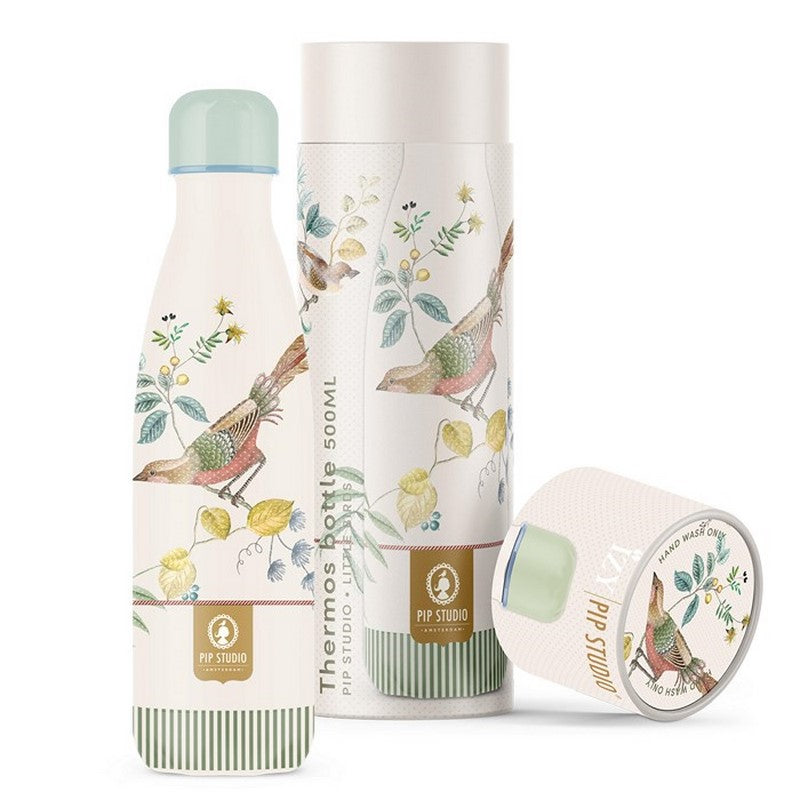 Bouteille Isotherme Pip Studio - Little Birds Blanc - 500ml Izy Izy - Mathon - 1