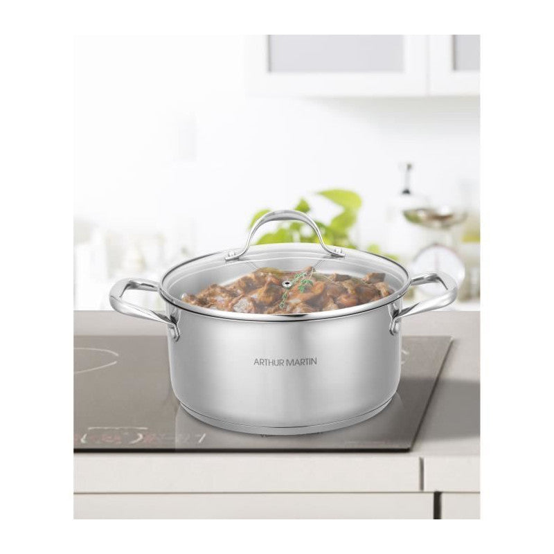 Am3549   Marmite 24 Cm Avec Couvercle – Acier Inoxydable – Tous Feux Dont Induction Arthur Martin - Mathon - 6